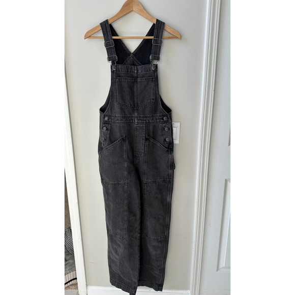 Madewell Denim - Madewell Women XS Black Denim Overalls Lunar Wash Carpenter Bib Jumpuit